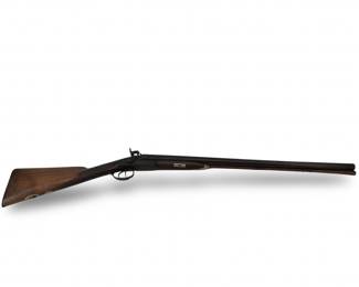 Antique Flintlock Double Barrel Shotgun