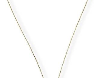 14k Gold Amethyst & Diamond Necklace
