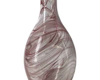 Exquisite Hand Blown Art Glass Teardrop Vase