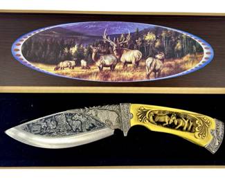 Rocky Mountain Elk Gift Knife Wildlife Collection