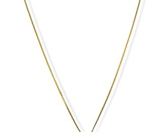 14k Gold Diamond “D" Necklace