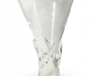 1959 Steuben George Thompson Design Hand Blown Art Vase