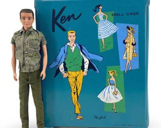 1961 Mattel Ken Doll Case & Accessories