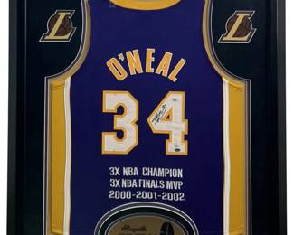 Autographed Shaquille O’Neal Lakers Jersey
