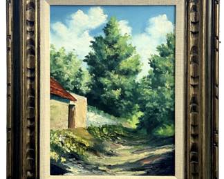 Signed M. Slaney "On a Summer’s Day" Oil on Canvas