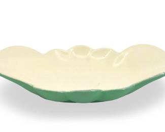 Ceramic Teal and White Haeger Dish