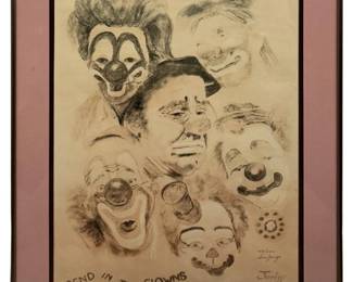 Signed Junige “Send in the Clowns" Print