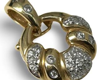 14k Gold & Diamond Pendant