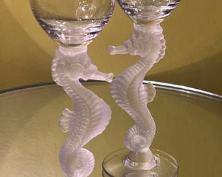 Lalique Inspired Cordial Glasses 