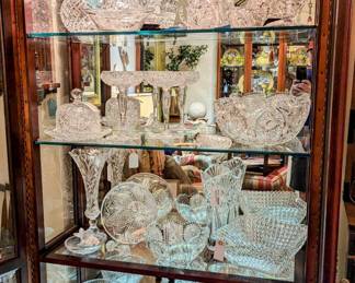 Collection of Waterford and American Brilliant Crystal 