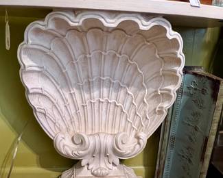 One of a Pair of Clam Shell Side Tables 