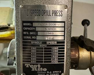 12 Speed Drill Press