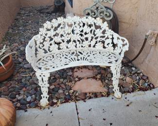 Antique Iron Bench