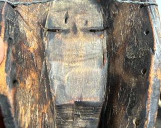 back-Original vintage- Bena Lulua mask. Congo ( dated second half of the 20th Century).