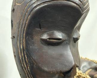 Original vintage- Bena Lulua mask. Congo ( dated second half of the 20th Century).