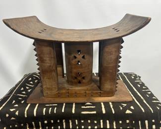 ASHANTE STOOL-antique -early 20th century african stool.
