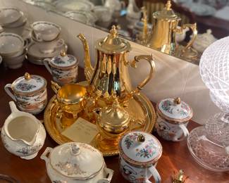 Gold tea service