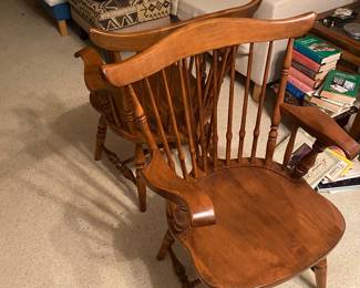 Pair of Early American arm chairs