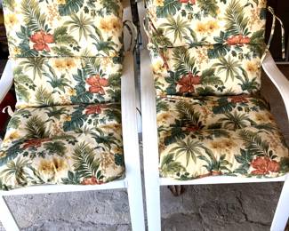 4 Lawn Chairs with New Cushions