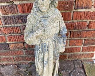 Statue of Saint Francis of Assisi , the Patron Saint of animals.
