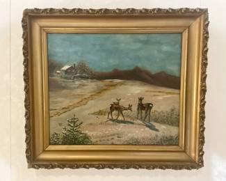 Oil on Canvas Signed C. E. Wilson