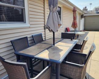 Patio Furniture and Umbrellas
