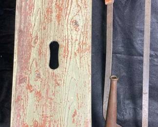 Vintage Fire Hose Nozzle And Tools