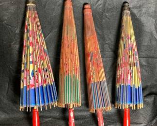 4 Asian Paper Umbrellas