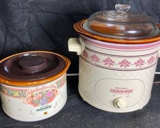 Vintage Rival Crockpots 