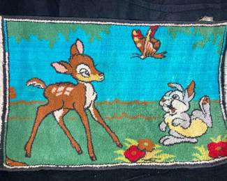 Vintage Bambi And Thumper Bath Mat