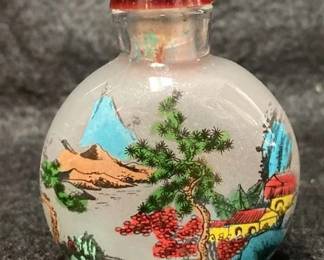 Painted Glass Snuff Bottle