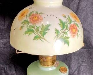 Aladdin Lamp With Floral Shade