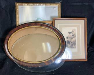 J. J. Audubon Cliff Swallow Print And Domed Photo Frame