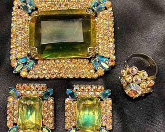 Brooch, Earrings Complementing Ring 