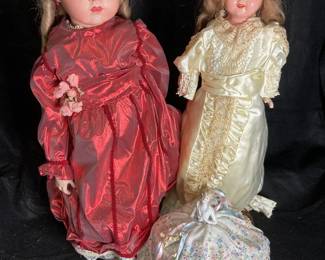 German Tin Head Doll Bruj Porcelain Head Doll