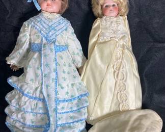 Antique German Tin Head Doll