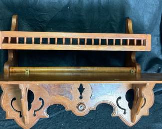 Two Wood Wall Shelves