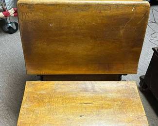 Vintage Sears Roebuck Wood School Desk