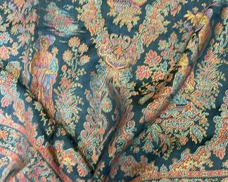 Long Black Patterned Pashmina