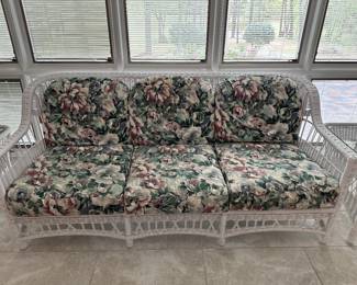 Resin Wicker 3 Cushion Sofa
