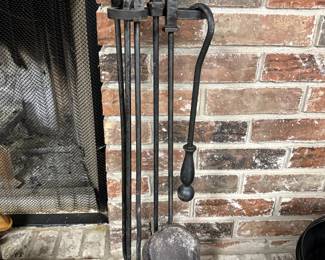 5pc. Wrought Iron Fire Plave Tool Set 