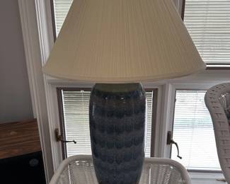 Pottery Table Lamp with Shade