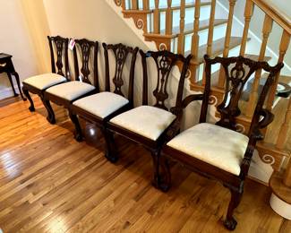 Maitland Smith Chippendale Cabriole Side Chairs