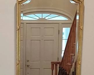 Lovely Gold Framed Beveled Mirror