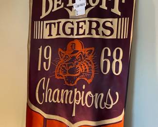 Original 1968 Det. Tigers Banner Pennant