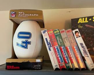 NFL Autograph Football, Baseball Cards