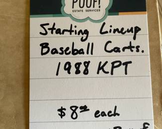 Starting Lineup Baseball Cards 1988 KPT 
