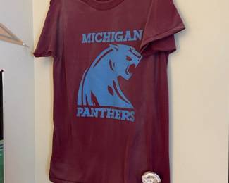 Michigan Panthers Shirt, and button