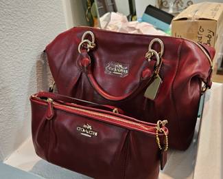 Large Coach purse $100.00
Smaller one $45.00
