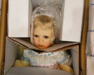One of the many porcelain dolls